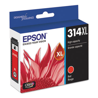 T314Xl820-S (314Xl) Claria High-Yield Ink, 830 Page-Yield, Red