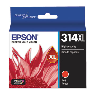 T314Xl820-S (314Xl) Claria High-Yield Ink, 830 Page-Yield, Red