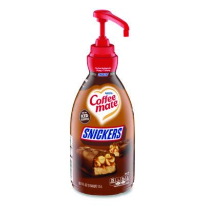 Liquid Coffee Creamer, Snickers, 1.5 L Pump Bottle