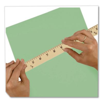 Wood Yardstick With Metal Ends, 36" Long. Clear Lacquer Finish