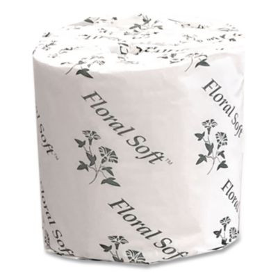 Two-Ply Standard Bathroom Tissue, Septic Safe, White, 400 Sheets/Roll, 48 Rolls/Carton