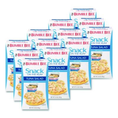Snack On The Run Tuna Salad With Crackers, 3.5 Oz Pack, 12/Carton