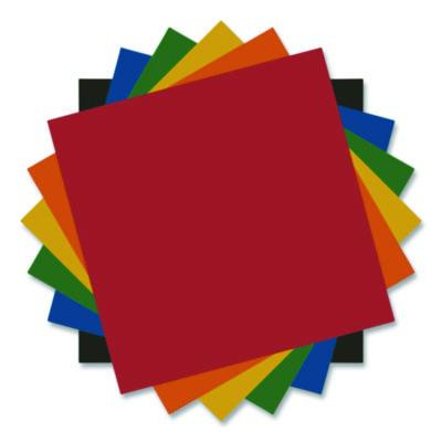 Premium Permanent Vinyl, 12 x 12, Assorted Colors, 6/Pack
