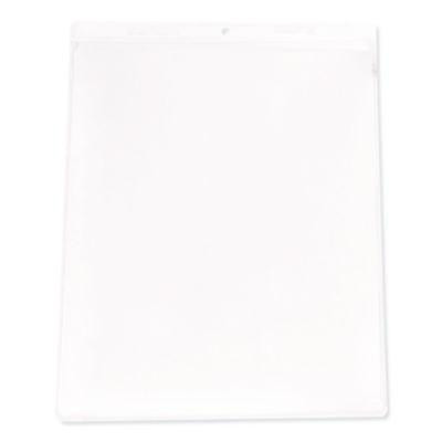Clear Vinyl Shop Ticket Holders, Super Heavy-Duty, Top Load 9 x 12 Insert, Clear Front, 50/Box