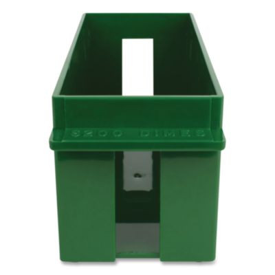 Extra-Capacity Coin Tray, Accommodates $200 In Dimes, 10.5" x 4.75" x 5", Green