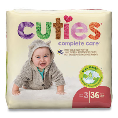 Premium Jumbo Diapers, Size 3, 16 Lbs To 28 Lbs, 144/Carton