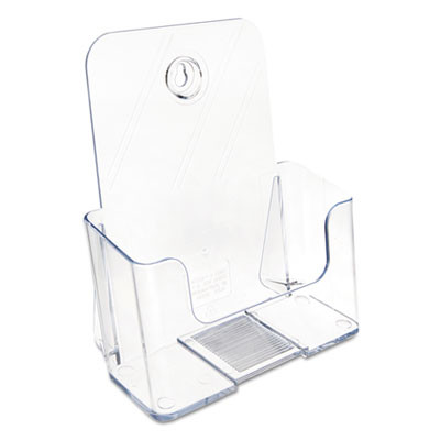 Docuholder For Countertop/Wall-Mount, Booklet Size, 6.5w X 3.75d X 7.75h, Clear