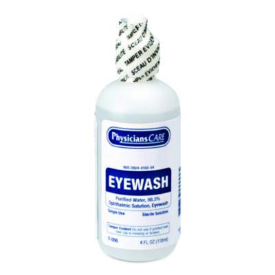 First Aid Refill Components Disposable Eye Wash, 4 Oz Bottle