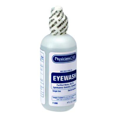 First Aid Refill Components Disposable Eye Wash, 4 Oz Bottle