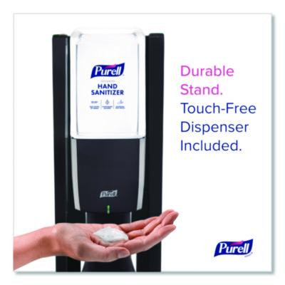 Es10 Dispenser Floor Stand With Automatic Hand Sanitizer Dispenser, 15.56 x 11.75 x 51.82, Graphite