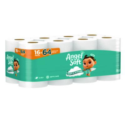 Mega Toilet Paper, Septic Safe, 2-Ply, White, 320 Sheets/Roll, 16 Rolls/Pack