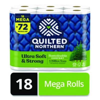 Ultra Soft And Strong Bathroom Tissue, Mega Rolls, Septic Safe, 2-Ply, White, 328 Sheets/Roll, 18 Rolls/Carton