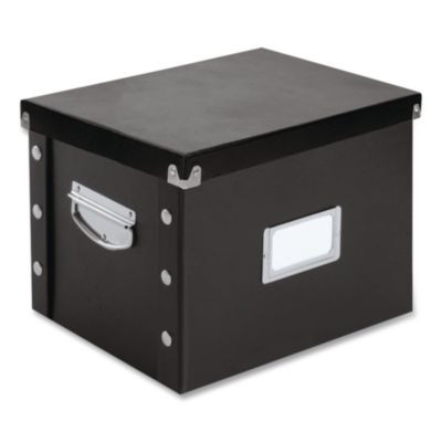 File Box, Letter Files, 11.75" X 9.75" X 9.5", Black