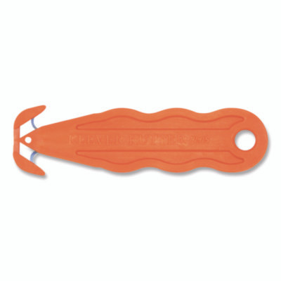 Kurve Blade Plus Safety Cutter, 5.75" Plastic Handle, Orange, 10/Box