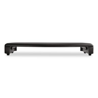 Crt/Lcd Stand With Keyboard Storage, 23" X 13.25" X 3", Black, Supports 80 Lbs
