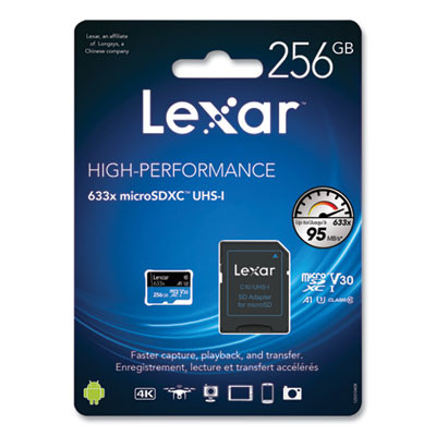 Microsdxc Memory Card, Uhs-I U1 Class 10, 256 Gb