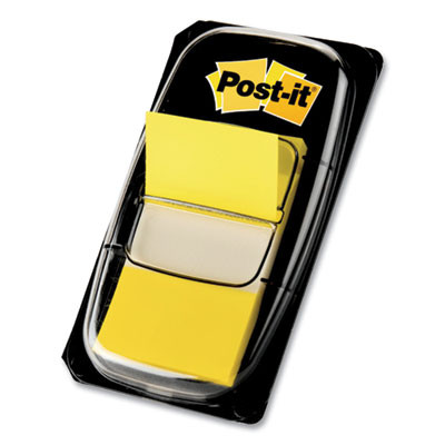 Marking Page Flags In Dispensers, Yellow, 50 Flags/Dispenser, 12 Dispensers/Box