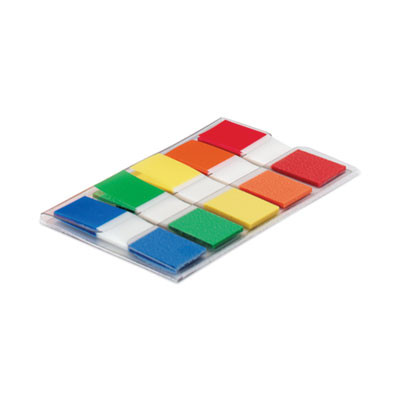 Page Flags In Portable Dispenser, Assorted Primary, 20 Flags/Color, 100 Flags/Pack