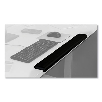 Gel Wrist Rest For Standing Desks, 30.13 x 3.25, Black