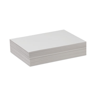 White Drawing Paper, 47 Lb Text Weight, 9 x 12, Pure White, 500/Ream