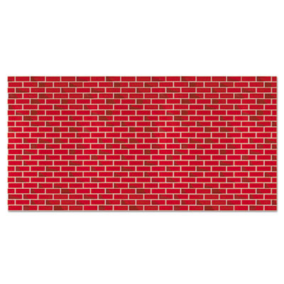 Fadeless Designs Bulletin Board Paper, Brick, 50 Ft x 48", Red/White