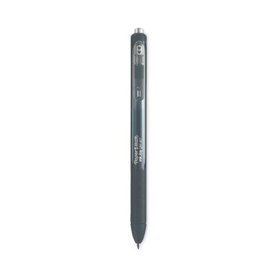Inkjoy Gel Pen, Retractable, Medium 0.7 Mm, Black Ink, Black/Smoke Barrel, 3/Pack