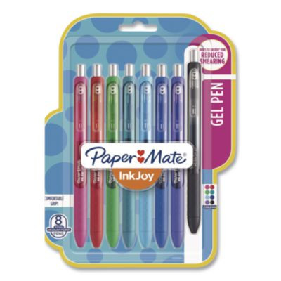Inkjoy Gel Pen, Retractable, Medium 0.7 Mm, Assorted Ink And Barrel Colors, 8/Pack