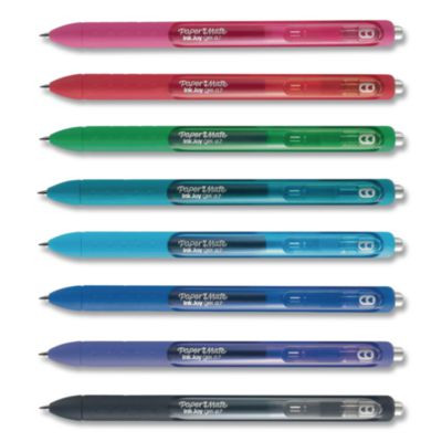 Inkjoy Gel Pen, Retractable, Medium 0.7 Mm, Assorted Ink And Barrel Colors, 8/Pack