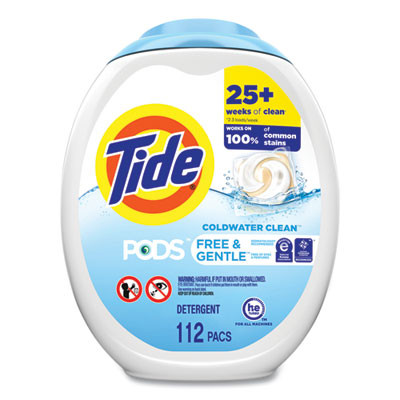 Pods, Free And Gentle, Unscented, 112 Pods/Pack