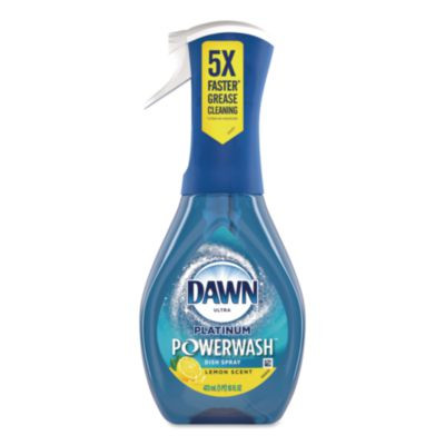 Platinum Powerwash Dish Spray, Lemon Scent, 16 Oz Spray Bottle