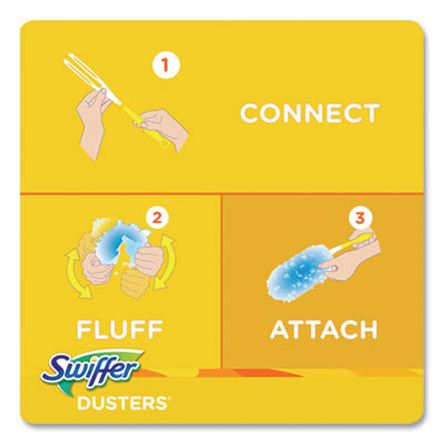 Dusters Refill, Dust Lock Fiber, Lavender Scent, Light Blue, 18/Box