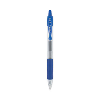 G2 Premium Gel Pen, Retractable, Extra-Fine 0.5 Mm, Blue Ink, Smoke/Blue Barrel, Dozen