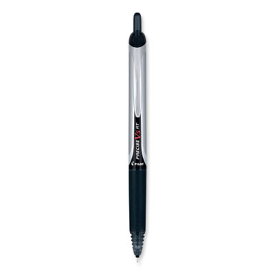 Precise V5Rt Rollerball Pen, Retractable, Extra-Fine 0.5 Mm, Black Ink, Black Barrel, 30/Pack
