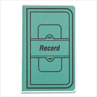 Tuff Series Record Book, Green Cover, 12 X 7.5 Sheets, 500 Sheets/Book