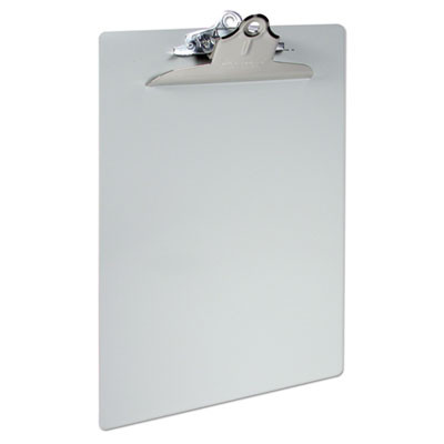 Recycled Aluminum Clipboard With High-Capacity Clip, 1" Clip Capacity, Holds 8.5 x 14 Sheets, Silver