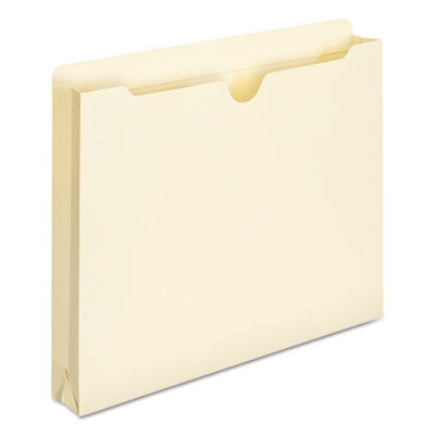 Manila File Jackets, 2-Ply Straight-Tab, Letter-Size, Manila, 50/Box