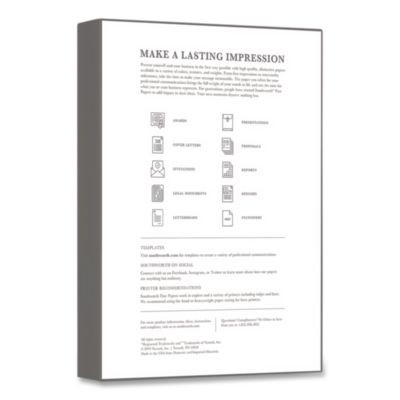 Parchment Specialty Paper, 65 Lb Cover Weight, 8.5 x 11, Ivory, 100/Box