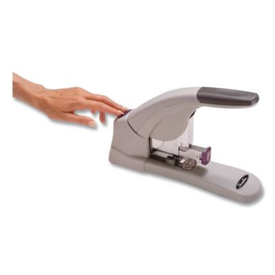 Lighttouch Heavy-Duty Stapler, 120-Sheet Capacity, Gray