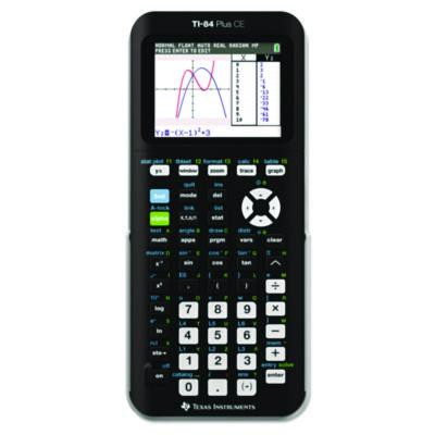 Ti-84 Plus Ce Programmable Color Graphing Calculator, 10-Digit Lcd, Black