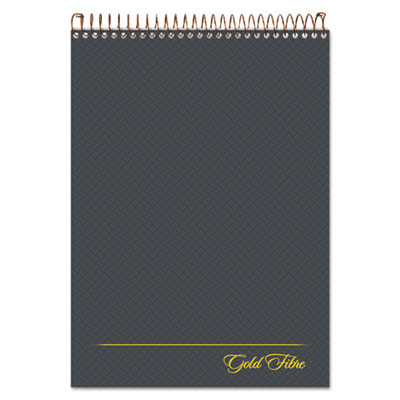 Gold Fibre Wirebound Project Notes Pad, Gray Cover, Project-Management Format, (70) White 8.5 x 11 Sheets