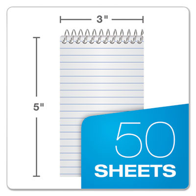 Memo Pads, Randomly Assorted Cover Colors, Narrow Rule, (50) White 3 x 5 Sheets