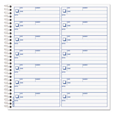 Voice Mail Message Book, One-Part (No Copies), 4 x 1.14, 14 Forms/Sheet, 1,400 Forms Total