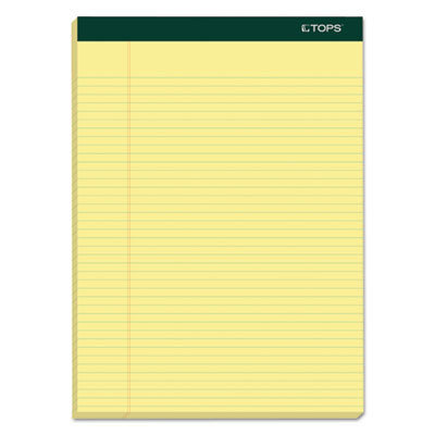 Double Docket Ruled Pads, Narrow Rule, (100) Canary Yellow 8.5 x 11 Sheets, 6/Pack