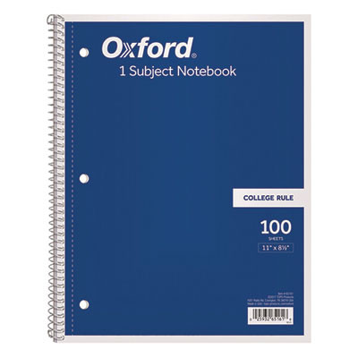 Coil-Lock Wirebound Notebook, 3-Hole Punched, Medium/College Rule, Randomly Assorted Covers, (100) 11 x 8.5 Sheets
