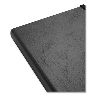 Flexible-Cover Business Journal With Elastic Closure, 1-Subject, Dotted Rule, Black Cover, (128) 8 x 5.5 Sheets