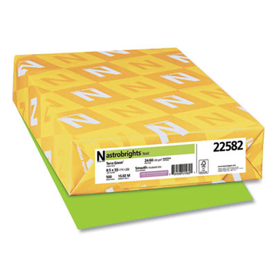 Color Paper, 24 Lb Bond Weight, 8.5 x 14, Terra Green, 500/Ream