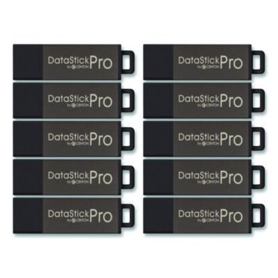 Datastick Pro Usb 2.0 Type A Flash Drive, 8 Gb, Gray, 10/Pack