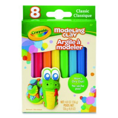 Modeling Clay Assortment, Blue/Green/Light Blue/Orange/Pink/Purple/Red/Yellow, 4.8 Oz
