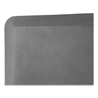Anti-Fatigue Mat, Rectangular, Black Textured Surface, 35.25" x 19.5"