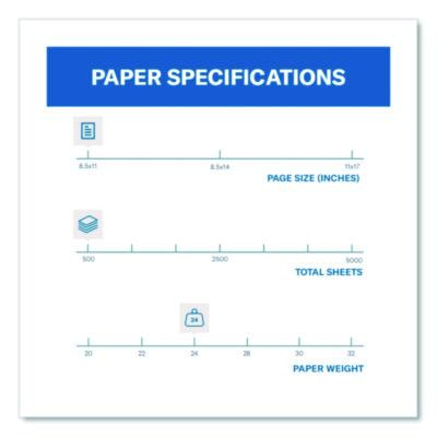 Colors Print Paper, 24 Lb Bond Weight, 8.5 x 11, Pink, 500/Ream